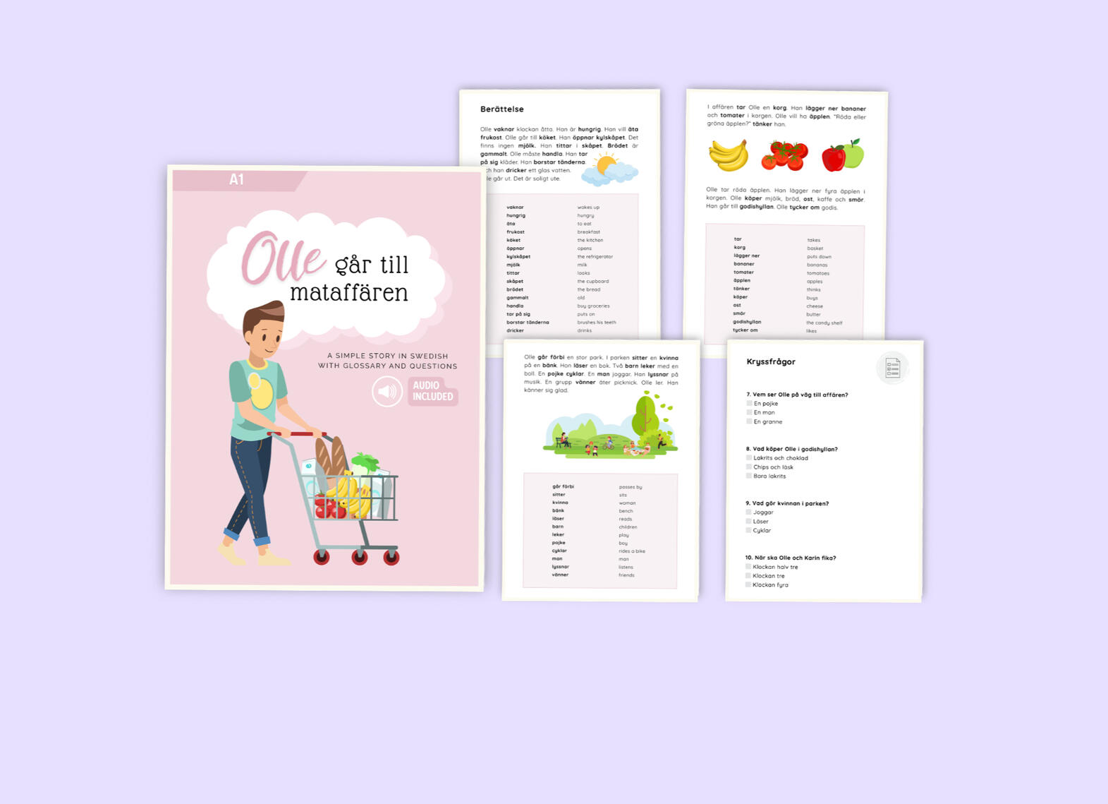 A1 Story - with audio, glossary and questions