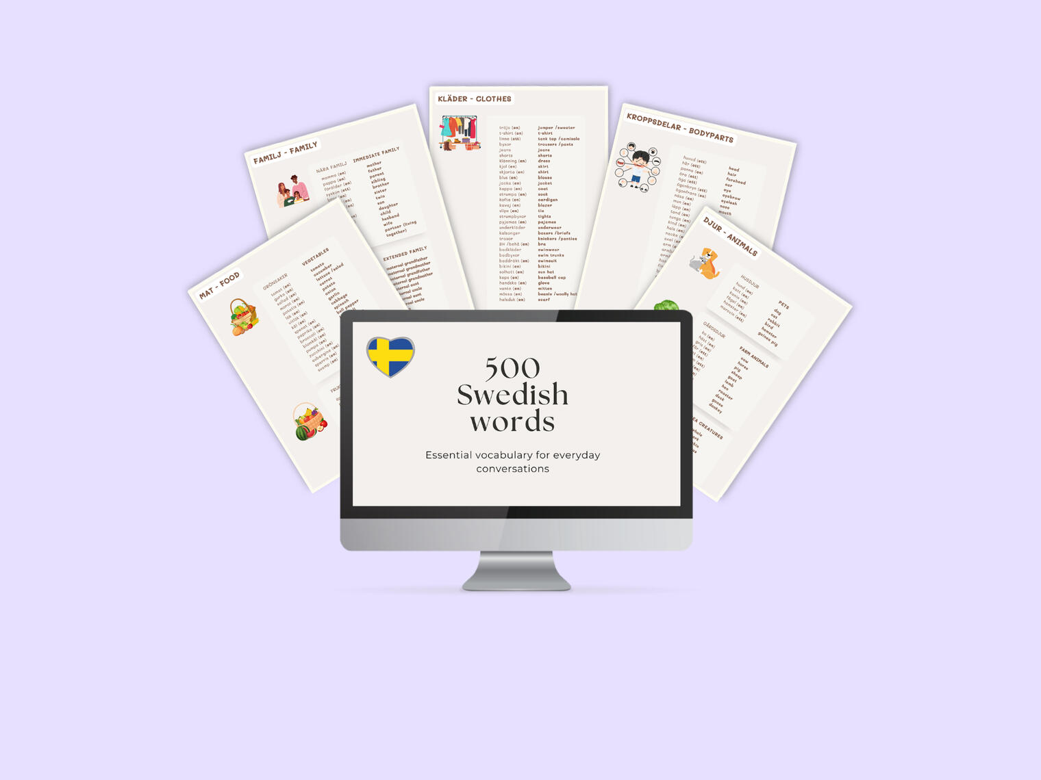 500 Swedish Words - for daily conversation